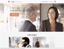 Tablet Screenshot of pageexecutive.com